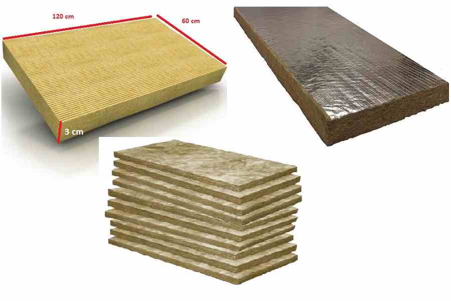 پشم سنگ تخته ای Rock wool slabs (slabs or panels)