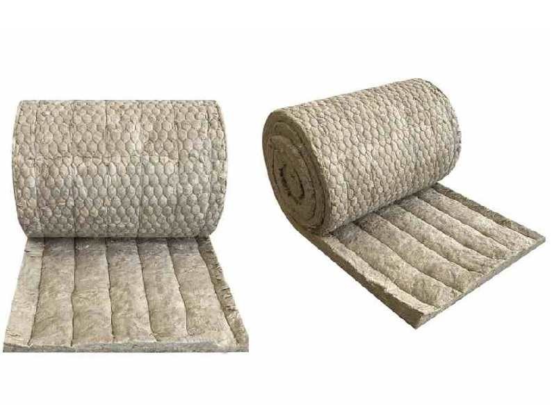 پشم سنگ پتویی توری دار