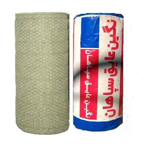 پشم سنگ 3 سانت توری دار دانسیته 80 نگین عایق